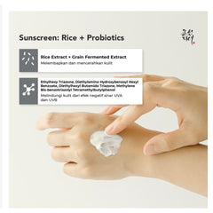 Beauty of Joseon Relief Sun: Ris + probiotika SPF 50+ PA++++ (50 ml)